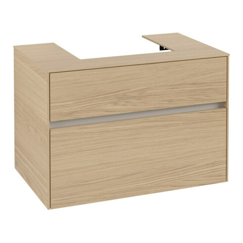 V&B Waschtischunterschrank Collaro 80x54,8x50cm, WT mittig, nordic oak