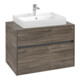 V&B Waschtischunterschrank Collaro 80x54,8x50cm, WT mittig, stone oak-1