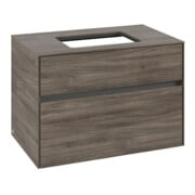 V&B Waschtischunterschrank Collaro 80x54,8x50cm, WT mittig, stone oak