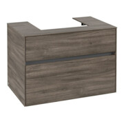 V&B Waschtischunterschrank Collaro 80x54,8x50cm, WT mittig, stone oak-3