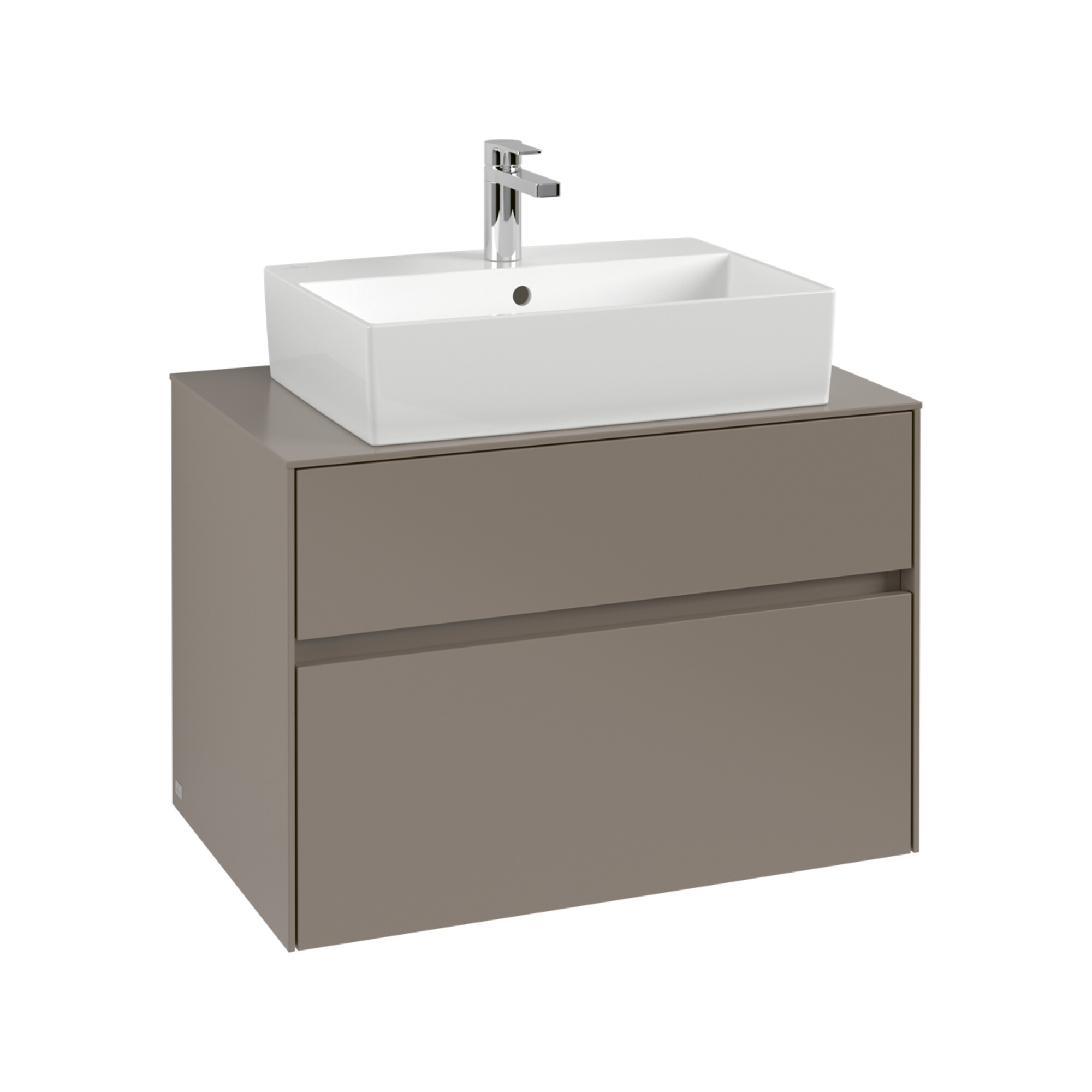 V&B Waschtischunterschrank Collaro 80x54,8x50cm, WT mittig, white oak ; Villeroy & Boch