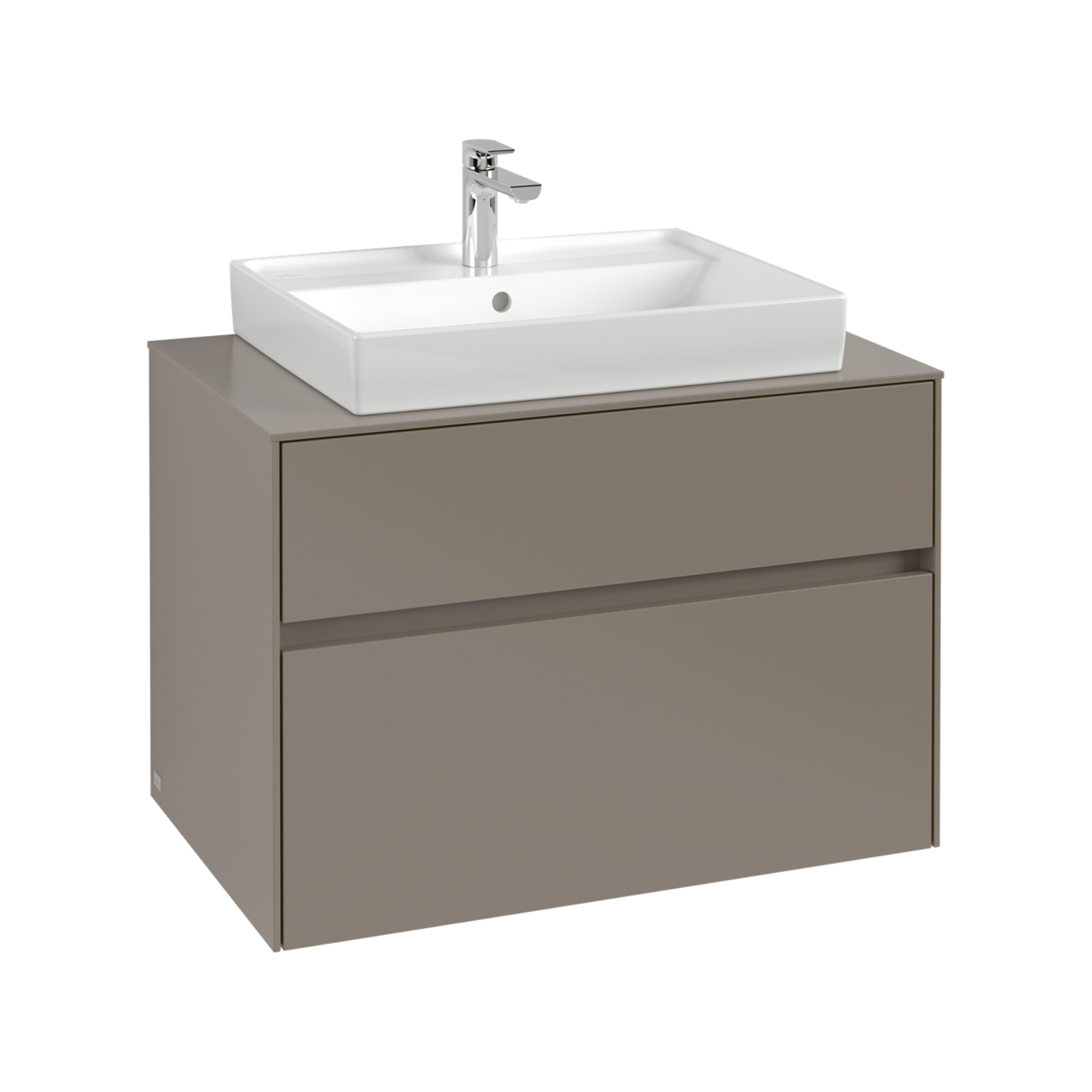 V&B Waschtischunterschrank Collaro 80x54,8x50cm, WT mittig, wine red ; Villeroy & Boch
