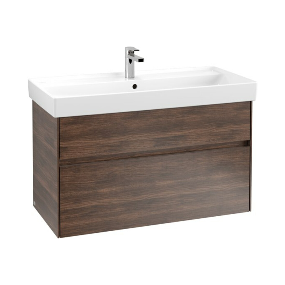 V&B Waschtischunterschrank Collaro 95,4x54,6x44,4cm, WT mi, LED 7W, Ar Oa