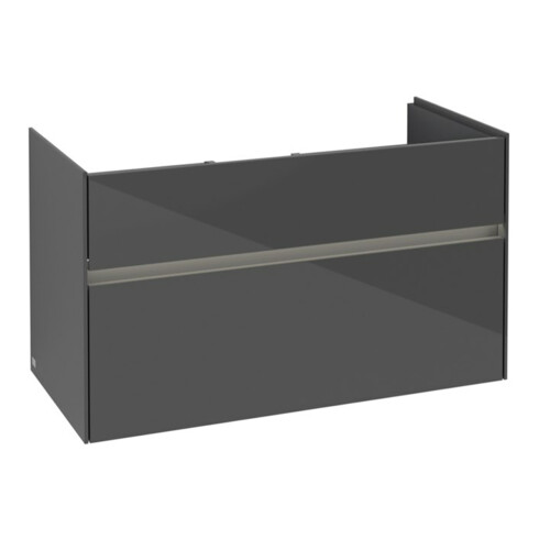 V&B Waschtischunterschrank Collaro 95,4x54,6x44,4cm, WT mi, LED 7W, glo Gr