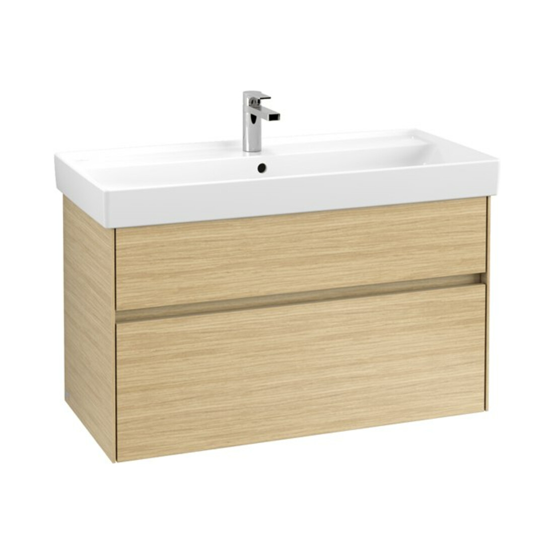 V&B Waschtischunterschrank Collaro 95,4x54,6x44,4cm, WT mi, LED 7W, Nord Oa