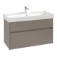 V&B Waschtischunterschrank Collaro 95,4x54,6x44,4cm, WT mi, LED 7W, wh. Oa-1