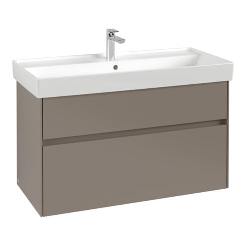 V&B Waschtischunterschrank Collaro 95,4x54,6x44,4cm, WT mittig, black oak