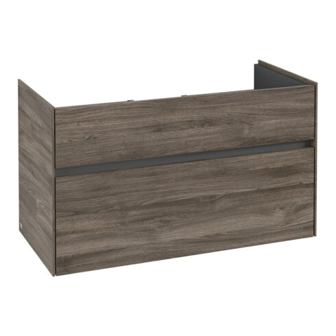 V&B Waschtischunterschrank Collaro 95,4x54,6x44,4cm, WT mittig, stone oak