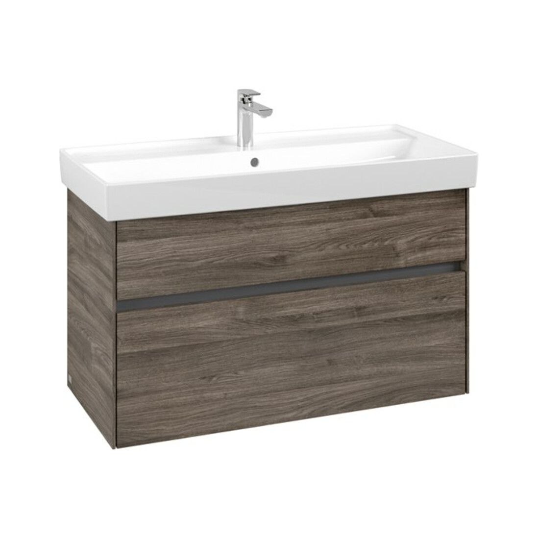 V&B Waschtischunterschrank Collaro 95,4x54,6x44,4cm, WT mittig, stone oak