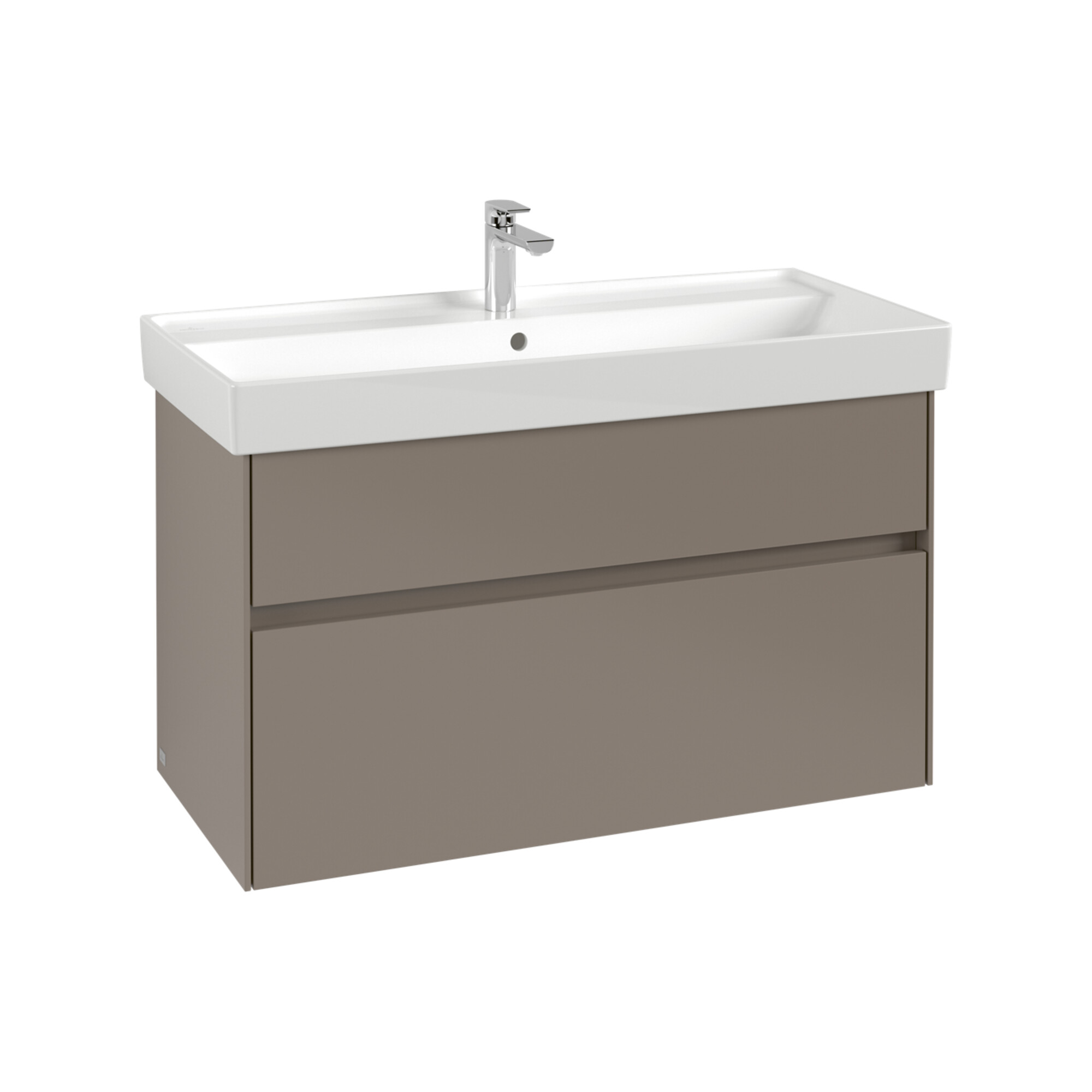 V&B Waschtischunterschrank Collaro 95,4x54,6x44,4cm, WT mittig, wine red ; Villeroy & Boch
