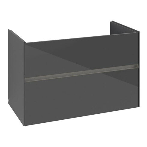 V&B Waschtischunterschrank Collaro 96,1x61x48cm, WT mi, LED 7W, glo Gr