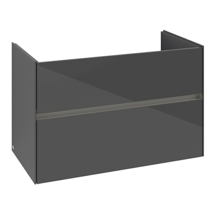 V&B Waschtischunterschrank Collaro 96,1x61x48cm, WT mi, LED 7W, glo Gr