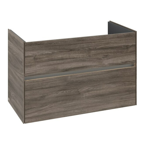 V&B Waschtischunterschrank Collaro 96,1x61x48cm, WT mi, LED 7W, st. Oa
