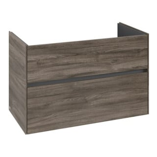 V&B Waschtischunterschrank Collaro 96,1x61x48cm, WT mittig, stone oak