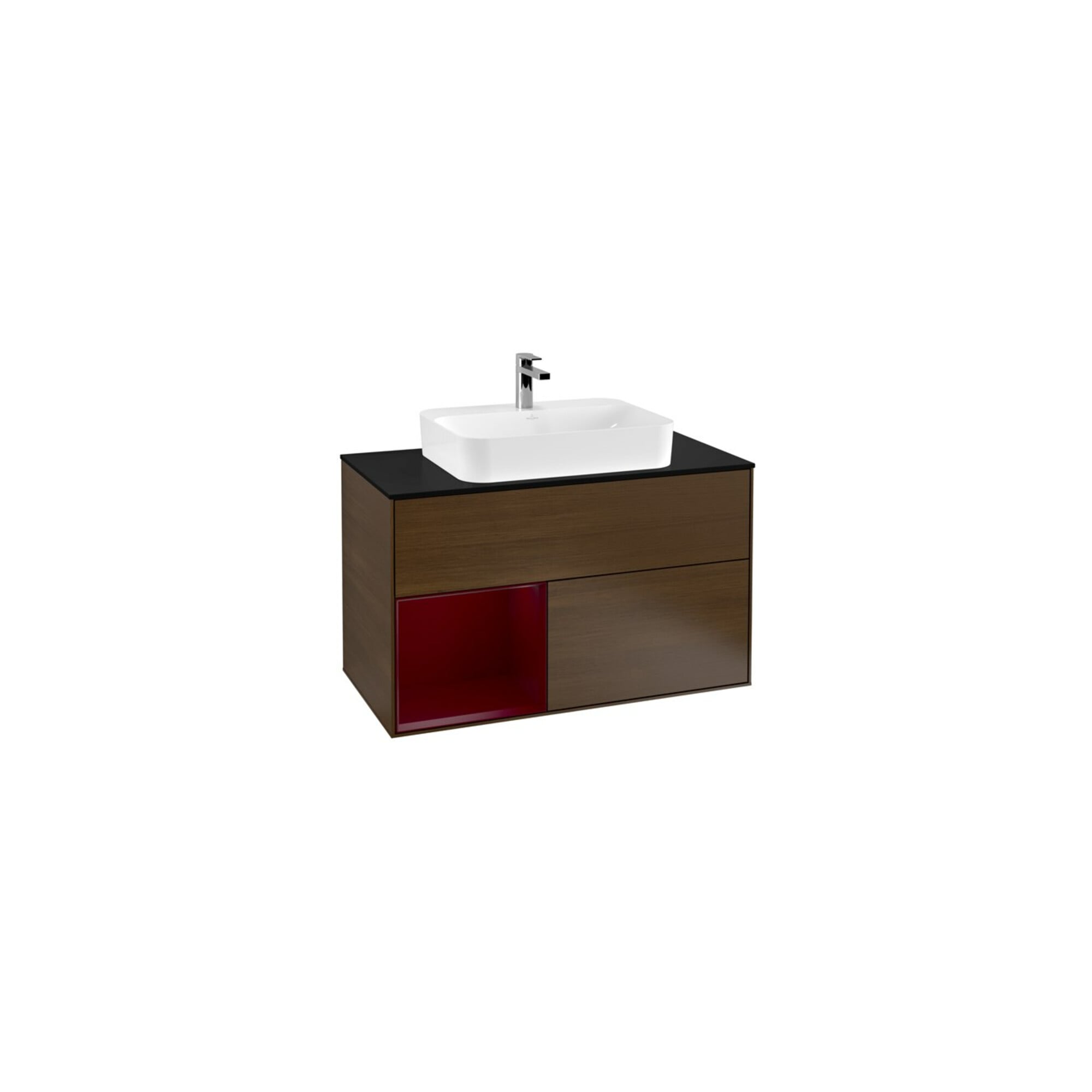 V&B Waschtischunterschrank Finion 100, Abd.-Pl. bla m, Reg li Peo, wal ven ; Villeroy & Boch