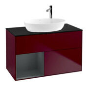 V&B Waschtischunterschrank Finion 100, Abd.-Pl. bla m, Reg md m Lac, Peo m