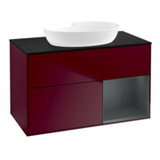 V&B Waschtischunterschrank Finion 100, Abd.-Pl. bla m, Reg md m Lac, Peo m