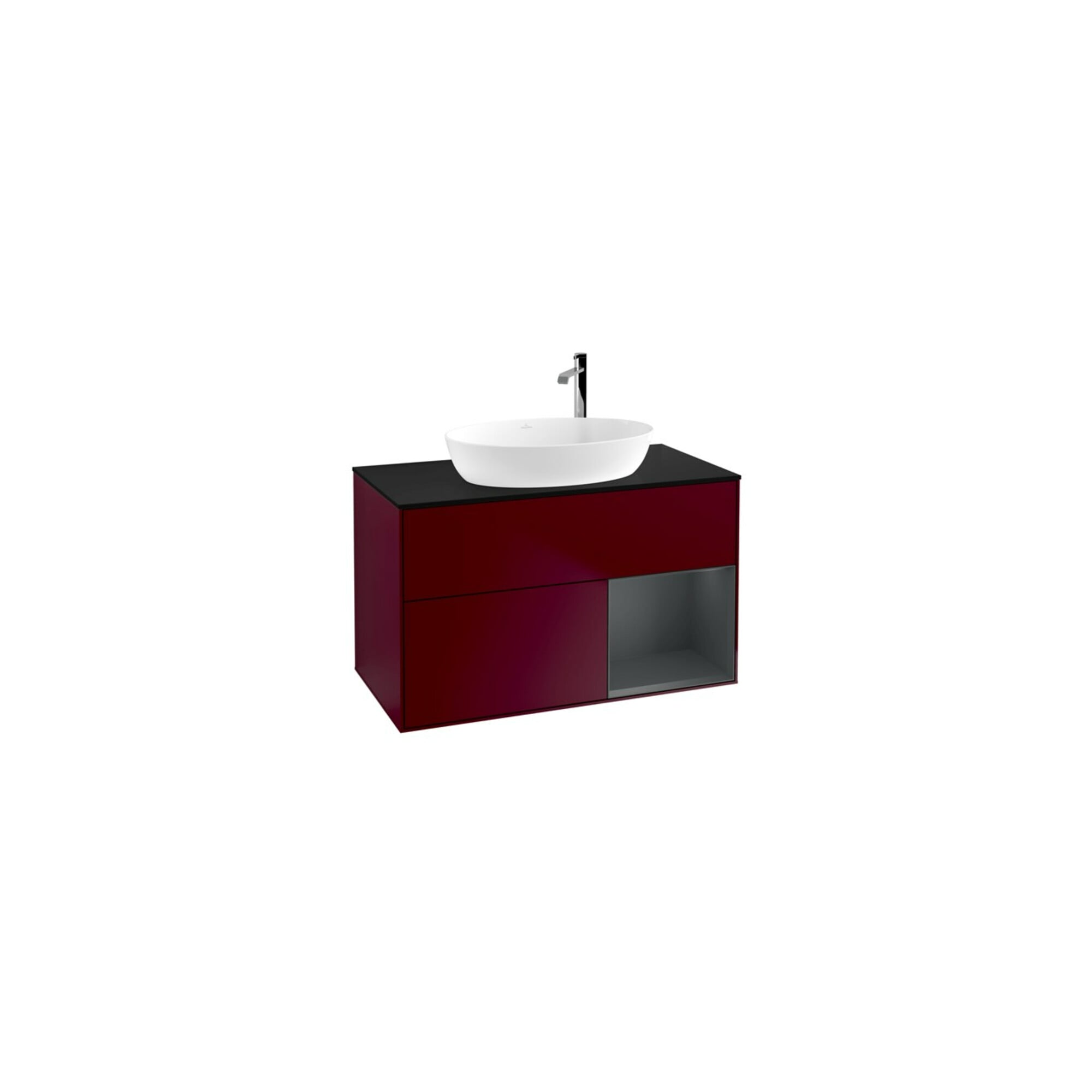 V&B Waschtischunterschrank Finion 100, Abd.-Pl. bla m, Reg md m Lac, Peo m ; Villeroy & Boch