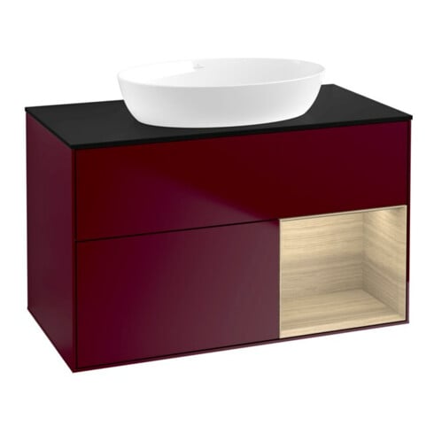 V&B Waschtischunterschrank Finion 100, Abd.-Pl. bla m, Reg Oa ven, Peo m