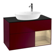 V&B Waschtischunterschrank Finion 100, Abd.-Pl. bla m, Reg Oa ven, Peo m