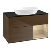 V&B Waschtischunterschrank Finion 100, Abd.-Pl. bla m, Reg Oa ven, wal ven