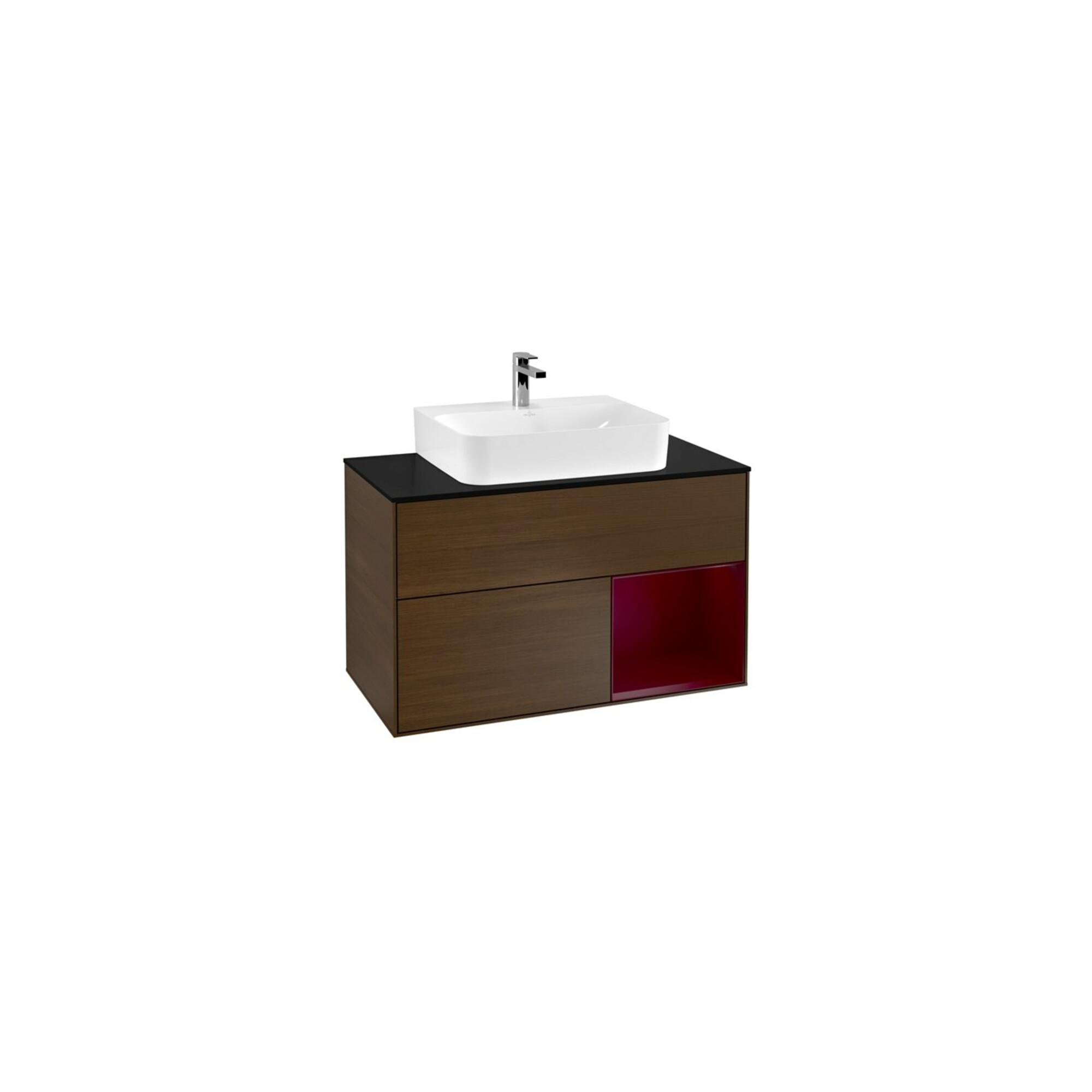 V&B Waschtischunterschrank Finion 100, Abd.-Pl. bla m, Reg re Peo, wal ven ; Villeroy & Boch