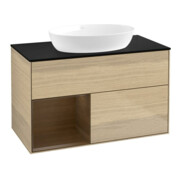 V&B Waschtischunterschrank Finion 100, Abd.-Pl. bla m, Reg wal ven, Oa ven
