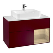 V&B Waschtischunterschrank Finion 100, Abd.-Pl. we m, Reg re Oa ven, Peo m