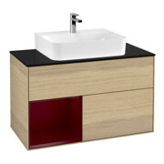 V&B Waschtischunterschrank Finion 100, Abd.-Pl. wh. m, Reg li Peo, Oa ven