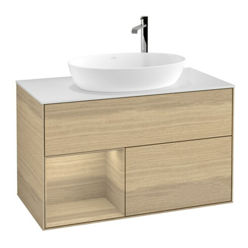V&B Waschtischunterschrank Finion 100, Abd.-Pl. wh. m, Reg Oa ven, Oa ven