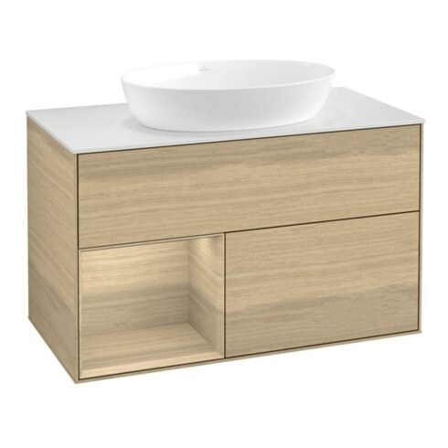 V&B Waschtischunterschrank Finion 100, Abd.-Pl. wh. m, Reg Oa ven, Oa ven