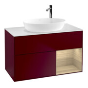 V&B Waschtischunterschrank Finion 100, Abd.-Pl. wh. m, Reg Oa ven, Peo m