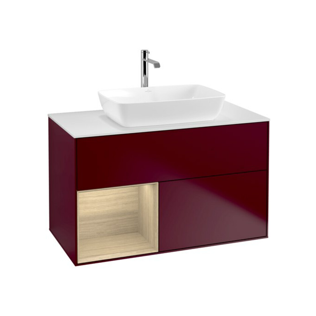 V&B Waschtischunterschrank Finion 100, Abd.-Pl. wh. m, Reg Oa ven, Peo m