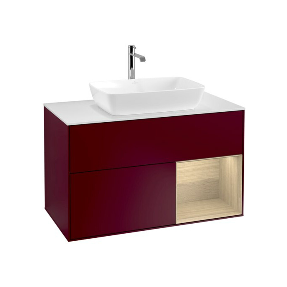 V&B Waschtischunterschrank Finion 100, Abd.-Pl. wh. m, Reg Oa ven, Peo m