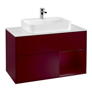 V&B Waschtischunterschrank Finion 100, Abd.-Pl. wh. m, Reg re Peo, Peo m