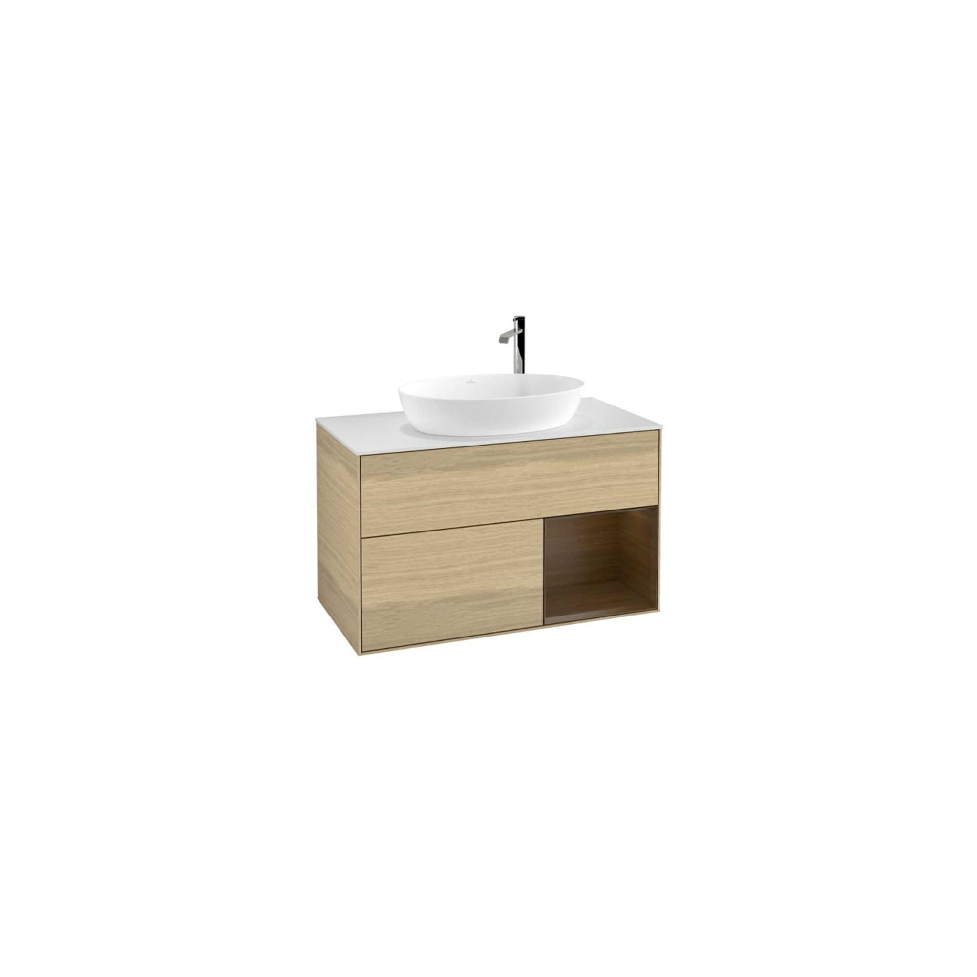 V&B Waschtischunterschrank Finion 100, Abd.-Pl. wh. m, Reg wal ven, Oa ven ; Villeroy & Boch