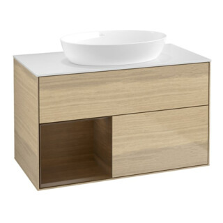 V&B Waschtischunterschrank Finion 100, Abd.-Pl. wh. m, Reg wal ven, Oa ven