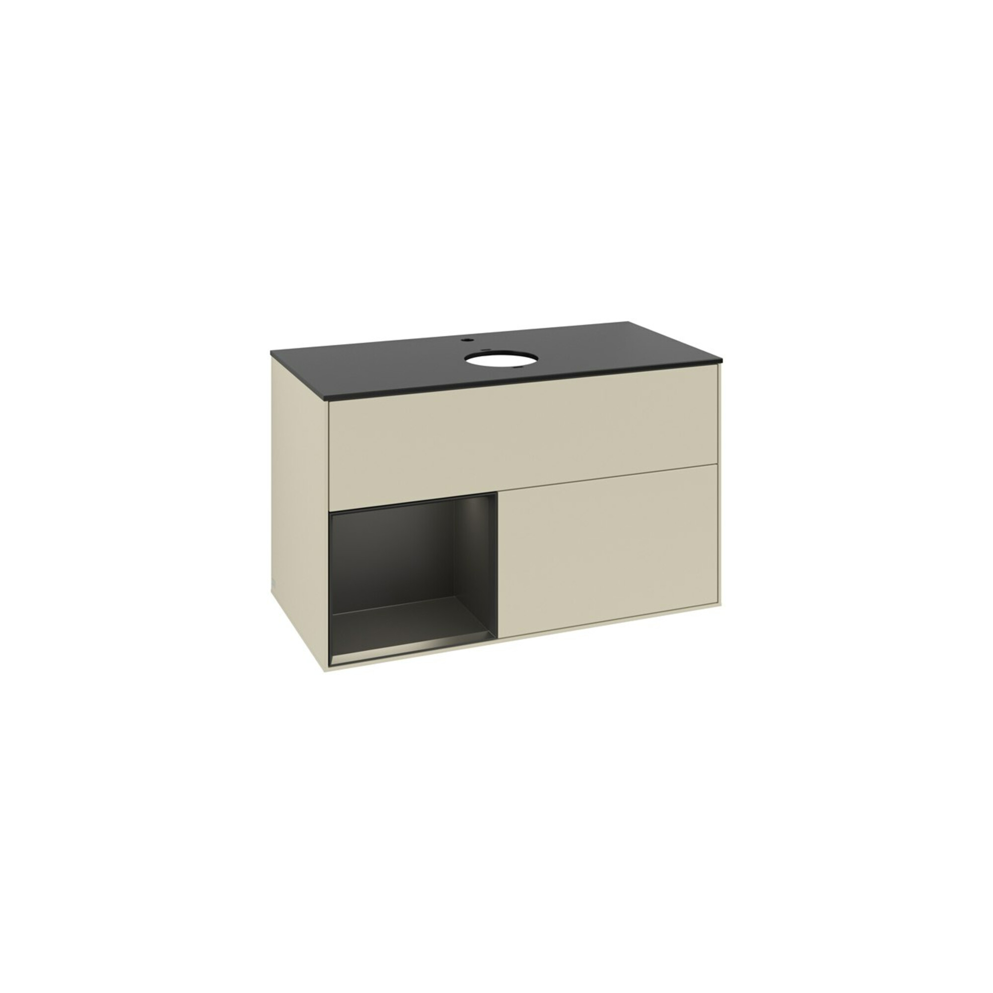 V&B Waschtischunterschrank Finion 100, Pl b m, Reg bla m Lac, si Gr m Lac ; Villeroy & Boch