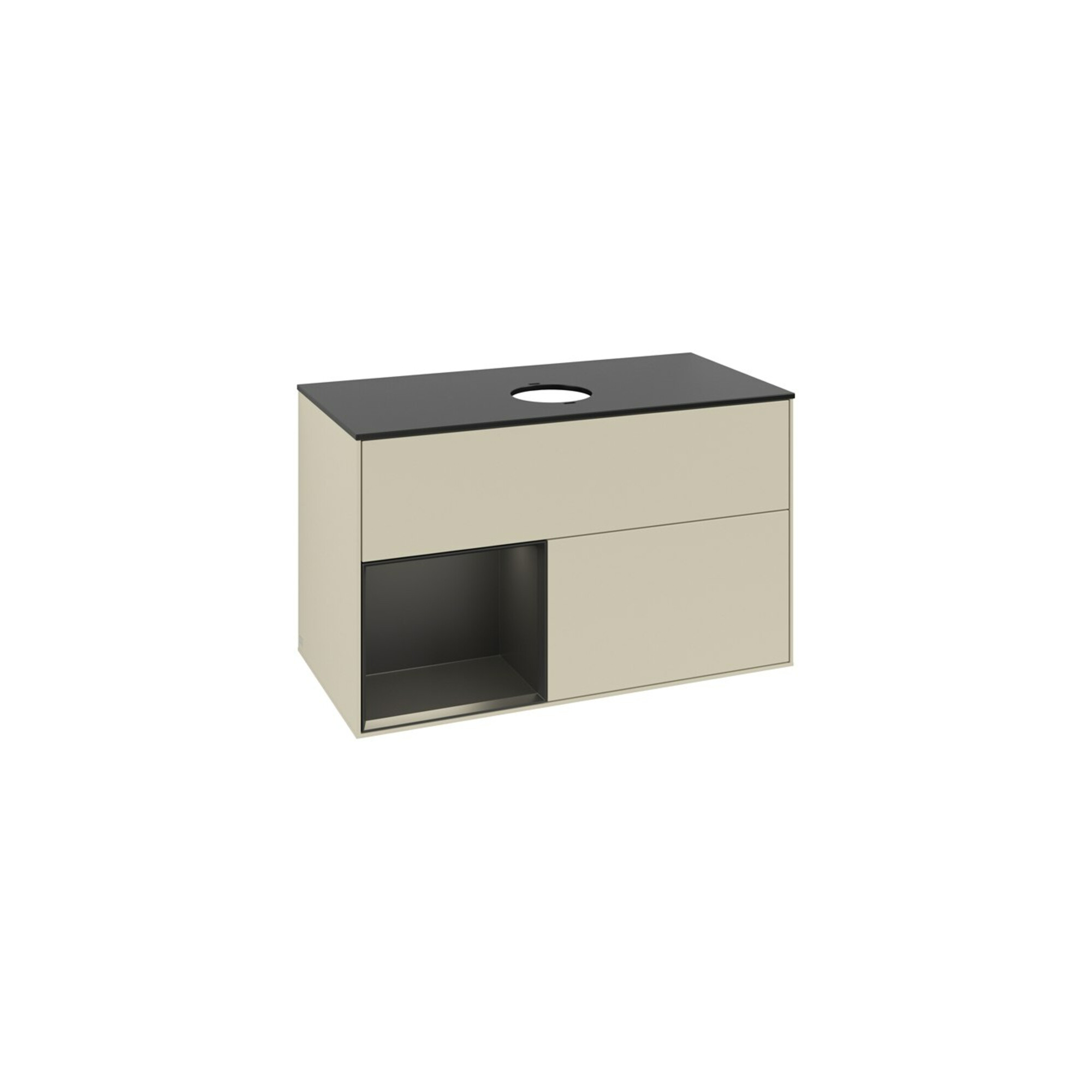 V&B Waschtischunterschrank Finion 100, Pl b m, Reg bla m Lac, si Gr m Lac ; Villeroy & Boch