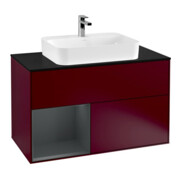 V&B Waschtischunterschrank Finion 100, Pl b m, Reg li md bl. m Lac, Peo m