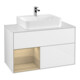 V&B Waschtischunterschrank Finion 100, Pl b m, Reg li Oa ven, glo wh. Lac-1