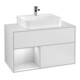 V&B Waschtischunterschrank Finion 100, Pl b m, Reg li wh. m Lac, wh. m Lac-1