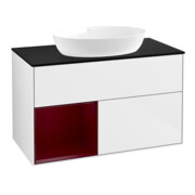 V&B Waschtischunterschrank Finion 100, Pl b m, Reg Peo m Lac, glo wh. Lac