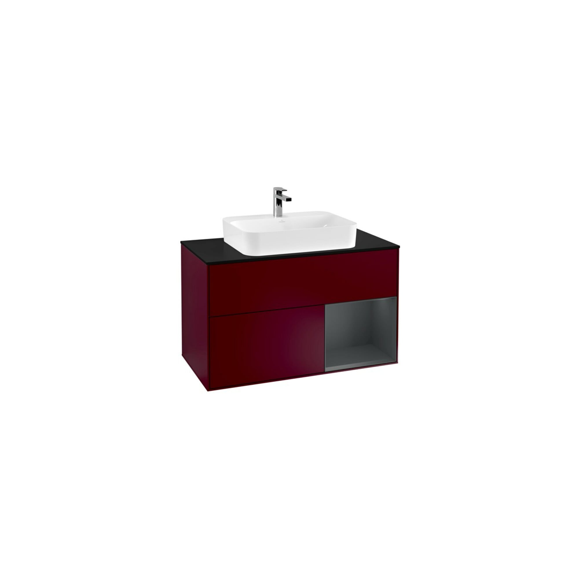 V&B Waschtischunterschrank Finion 100, Pl b m, Reg re md bl. m Lac, Peo m ; Villeroy & Boch