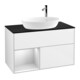 V&B Waschtischunterschrank Finion 100, Pl b m, Reg wh. m Lac, glo wh. Lac-1