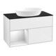 V&B Waschtischunterschrank Finion 100, Pl b m, Reg wh. m Lac, glo wh. Lac-1
