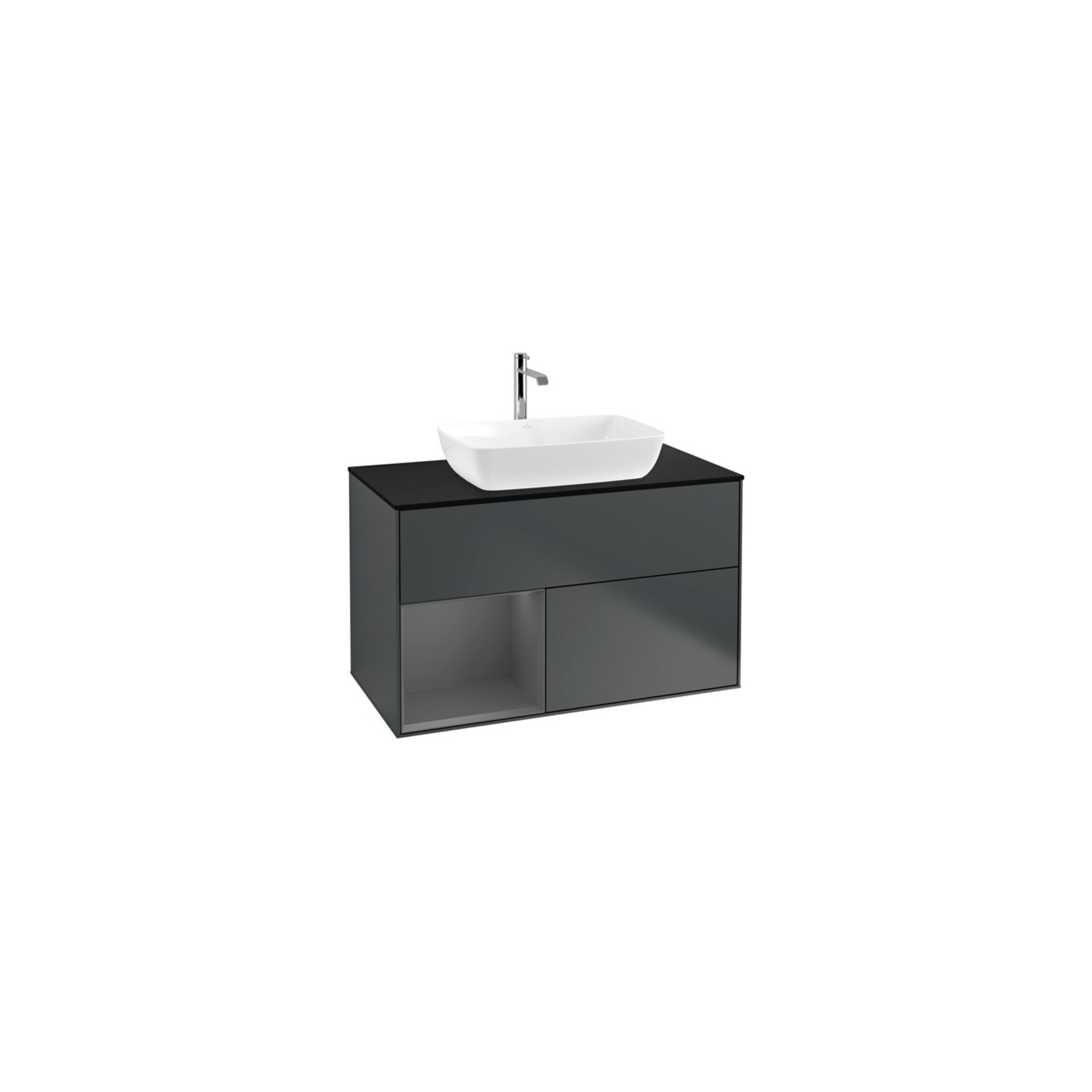 V&B Waschtischunterschrank Finion 100, Pl b m, Rg A m Lac, md bl. m Lac ; Villeroy & Boch
