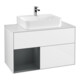 V&B Waschtischunterschrank Finion 100, Pl b m, Rg l md b m La, glo wh. Lac-1