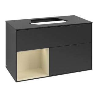 V&B Waschtischunterschrank Finion 100, Pl b m, Rg l si Gr m Lac, bla m Lac