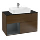 V&B Waschtischunterschrank Finion 100, Pl b m, Rg li md bl. m Lac, wal ven-1